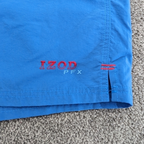 Izod Men's Blue Swim Shorts Size XXL Swim Trunks Beach Vacation Sporty - Picture 3 of 8